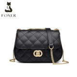 Небольшая сумка, сумка через плечо, сумка на одно плечо, цепь, из натуральной кожи, премиум класс, на цепочке