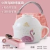 Bộ đồ ăn gia đình có mái che Bộ đồ ăn Flamingo Bộ ký túc xá sinh viên có nắp lớn Bát mì ăn liền Nhật Bản - Đồ ăn tối