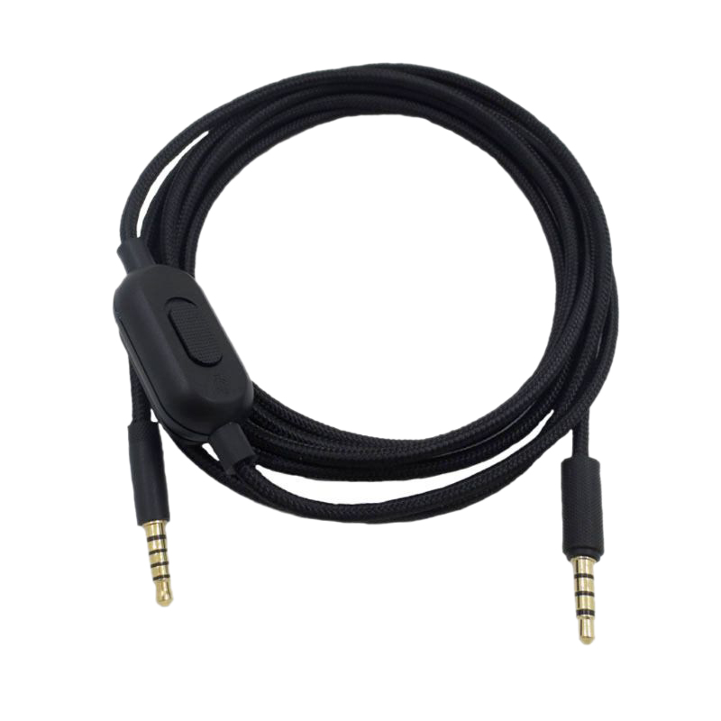 2M Portable Headphone Cable o Cord Line for Logitech GPRO x (1627207:3232483:sort by color:Black)