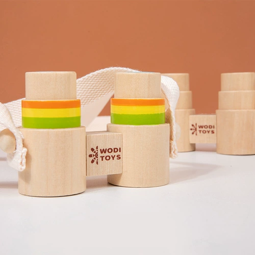 Деревянный портативный телескоп, маленькая дорожная лупа, игрушка, наука и технология