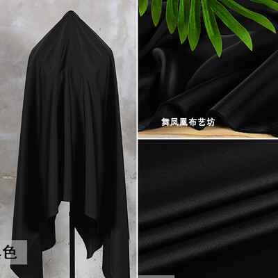 taobao agent Design black colored double-sided silky slip dress