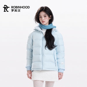 【明星同款】罗宾汉漫雪彩金短款极寒羽绒服