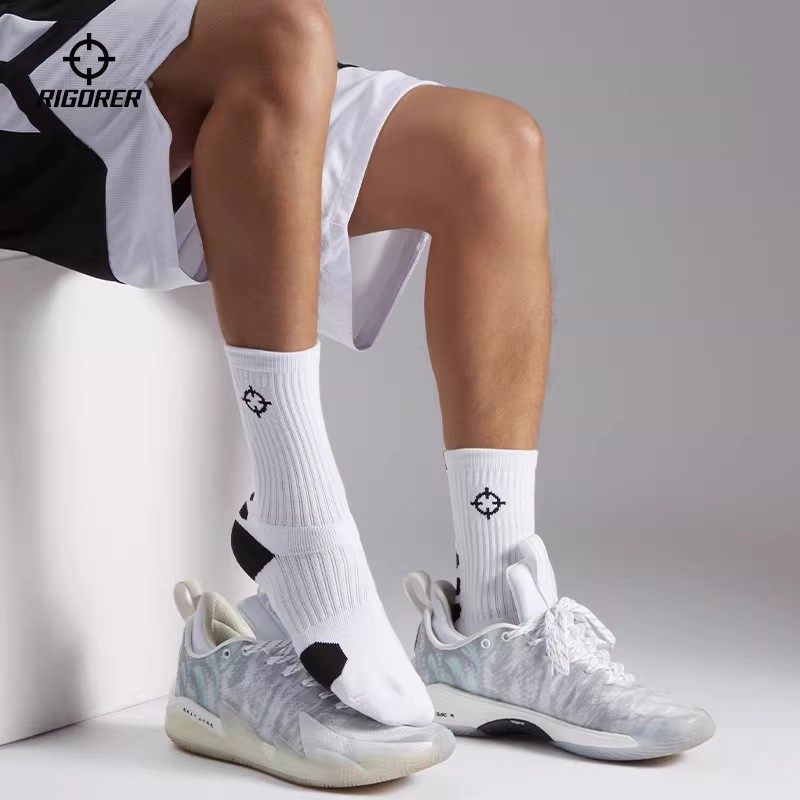 准者专业篮球袜男款加厚毛巾底抗菌中筒袜透气跑步运动袜精英袜子 - 淘宝联盟商品