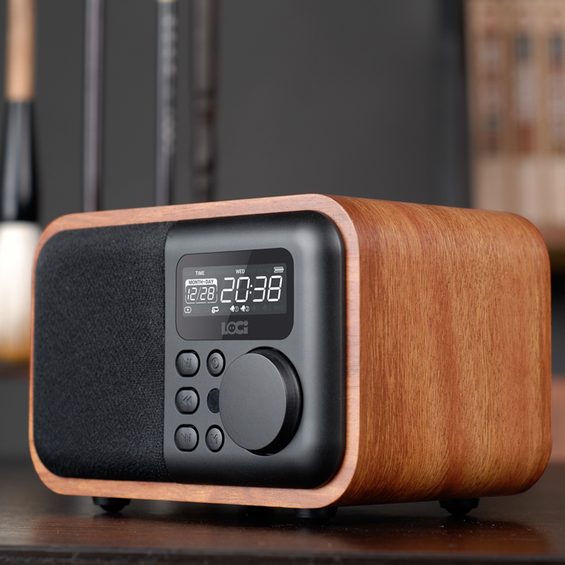 Buy Longtech D90 retro radio wooden small Bluetooth speaker old