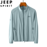 JEEP/吉普 Мужская летняя дорожная одежда для защиты от солнца для отдыха, дышащий легкий и тонкий лонгслив, куртка, оверсайз