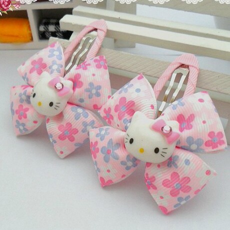 00 韩版儿童女生头饰发饰品印花kt猫bb夹韩国可爱女童宝宝发夹子发卡