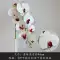 cây giả trang trí Hoa lan hồ điệp đơn nhân tạo hoa lan lá nhân tạo hoa trang trí hoa nhựa chậu trưng bày sàn trong nhà cắm hoa cành mai giả trúc giả Cây hoa trang trí