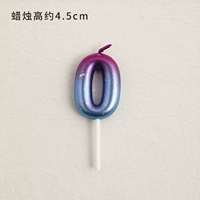 Galaxy Galaxy Blue Purple Candle/Number 0 [обновление не бросит краску]