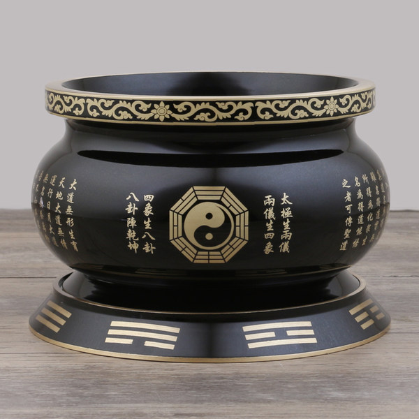 Медь сутра сердца для курильница тай-чи восемь грамм курильница Проволока курильница домой комнатный дымка курильница верх Ароматный курильница Даосский