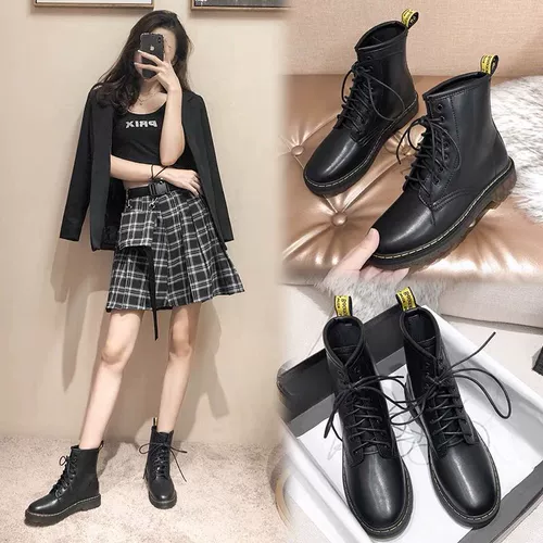 Martens, универсальные тонкие ботинки в английском стиле, короткие сапоги, в британском стиле, 2021 года, осенние