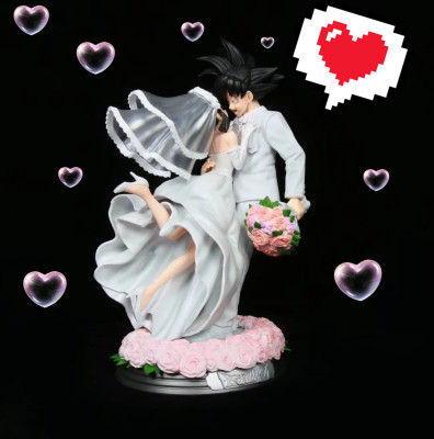 taobao agent Qi Dragon Ball Super Saiyan GK Goku Life Goku Kiki Wedding Scenes Statue Model Box