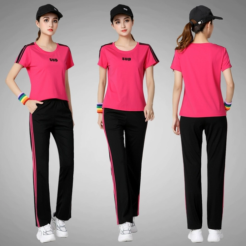 Танцевальная одежда для летней площади новая модная спортивная аэробика с коротки