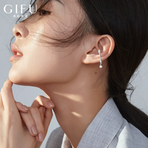 Синтезированные маленькие серьги из жемчуга, серебро 925 пробы, простой и элегантный дизайн, без проколов ушей, популярно в интернете