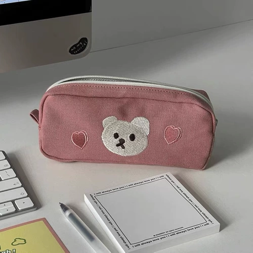 Брендовый пенал, универсальная сумка для хранения, Южная Корея, с медвежатами