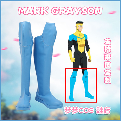 taobao agent A3683 Invincible Young Man Invincible Boy Mark Grayson Cos Shoes Cosplay Shoes to Custom