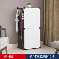 1 колонка 6 слоев черного и белого