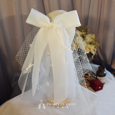 taobao agent Genuine white hair accessory for bride, props, wedding ring, new collection, french style