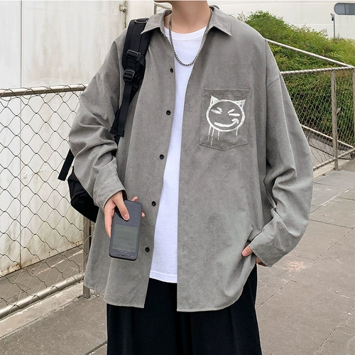 Осенняя трендовая мультяшная рубашка, сексуальная куртка, в корейском стиле