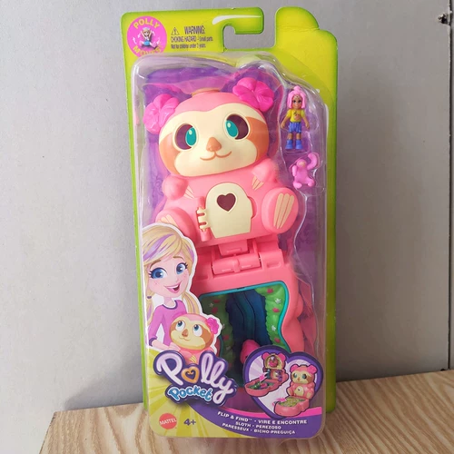 Подлинная Meitai Polly Pocket Mini Polly Flip Surprise Box Panda Panda Казначейство Арктическая лиса GTM56