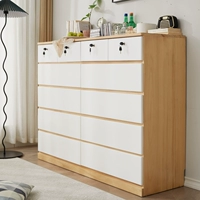 Полный деревянный шкаф для ведра легкий роскошный современный шкаф для хранения ящиков гостиной