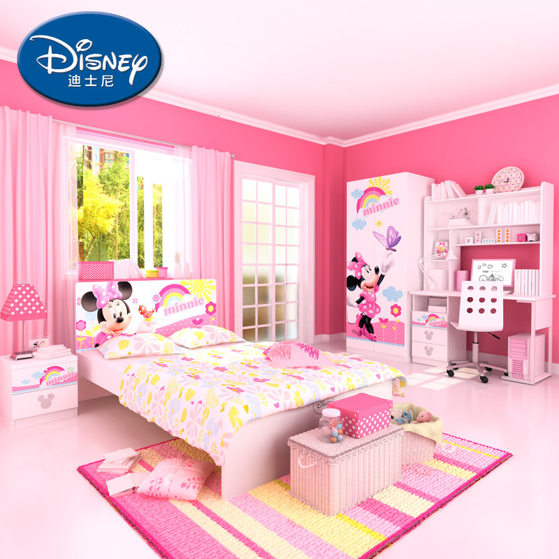 disney迪士尼儿童套房酷漫居儿童成套家具卧室组合米妮公主