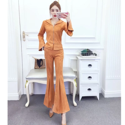 Зимняя модная бархатная куртка, приталенный комбинезон, штаны, 2022, популярно в интернете, по фигуре