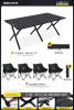 2.0 Black Desk+Moon Chair * 4