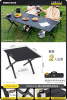 2.5 thick blackened carbon steel alloy 60 small table (complimentary handbag)