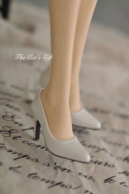 taobao agent 【C.L.S.】 1/3bjd-SD16/DD/DDDDDY OL Wind high-heeled shoes-satin white