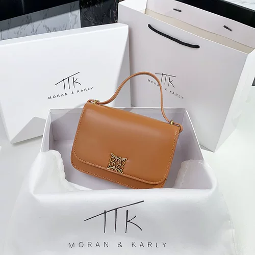 Демисезонная небольшая сумка, небольшая сумка через плечо, сумка на одно плечо, Гонконг, из натуральной кожи