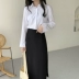 Mùa thu 2019 mới của phụ nữ áo sơ mi trắng của phụ nữ dài tay thiết kế nơ áo sơ mi học sinh thích hợp hàng đầu - Áo sơ mi dài tay Áo sơ mi dài tay