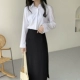 Mùa thu 2019 mới của phụ nữ áo sơ mi trắng của phụ nữ dài tay thiết kế nơ áo sơ mi học sinh thích hợp hàng đầu - Áo sơ mi dài tay