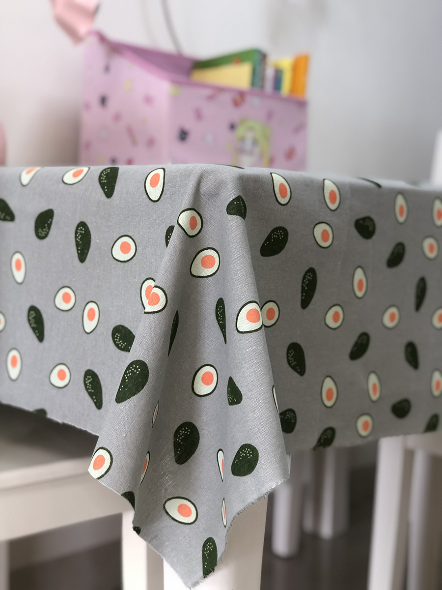 nordic style desk  cotton and linen tablecloth ins style student dormitory bedroom japanese-style small fresh chinese fabric