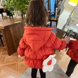 Зимняя куртка, стеганый детский пуховик для девочек, в западном стиле, увеличенная толщина