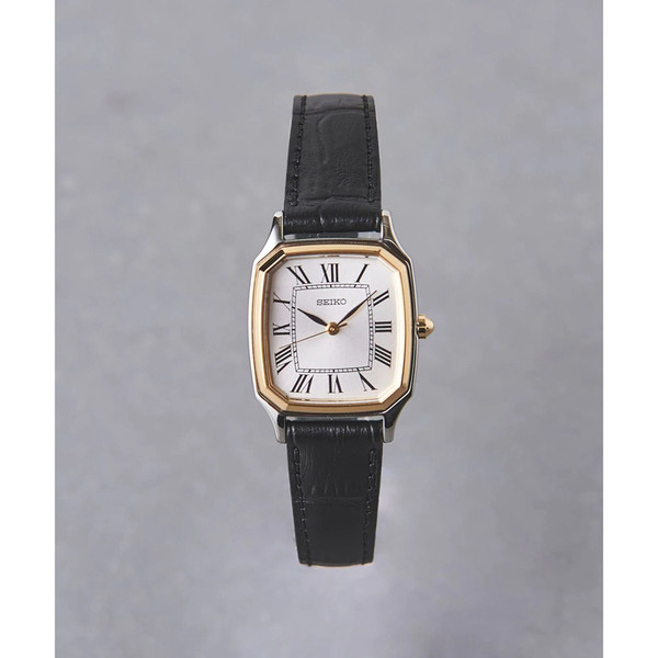 SEIKO X UNITED ARROWS япония система seiko (компания) ретро квадрат кожаный ремень кварц наручные часы мисс смотреть