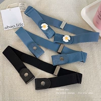 Светло -голубая ромашка+светло -голубая+черная кожа