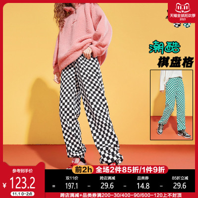 taobao agent Tide, demi-season sports jeans, 2021 collection, drawstring