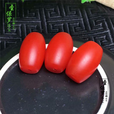 DIY аксессуары 保山南红散珠配饰单珠桶珠腰珠配珠 珠子 单颗 顶珠隔珠手串配饰