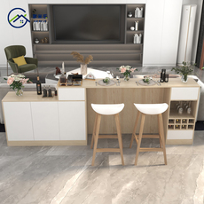 Барная стойка 餐桌一体客厅吧台隔断柜北欧横厅沙发后背柜靠柜餐边柜