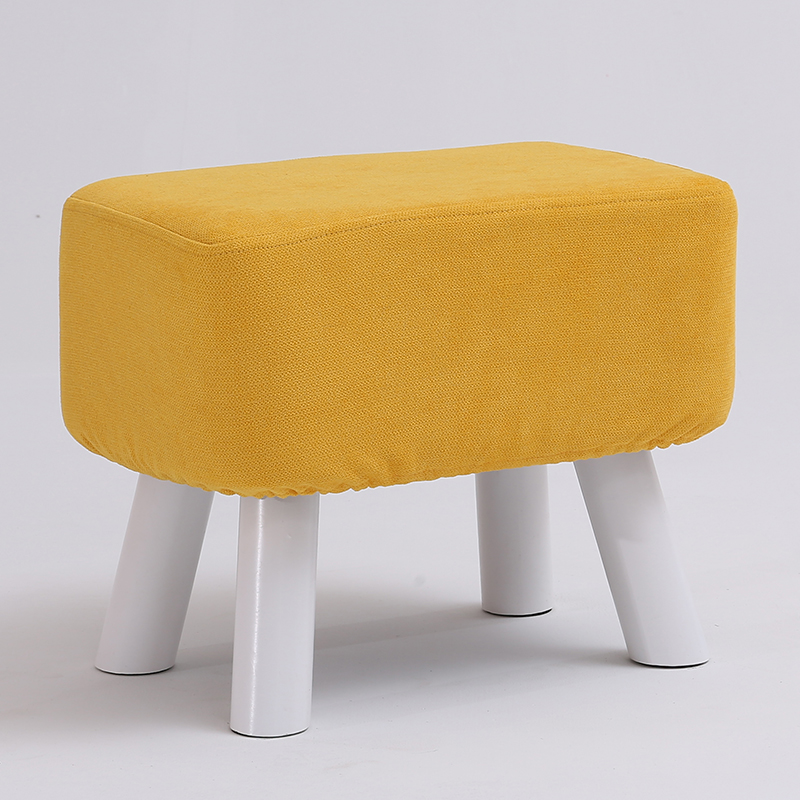 small stool solid wood heightened leather stool square stool creative fashion shoe changing stool fashion fabric sofa low stool bench footstool