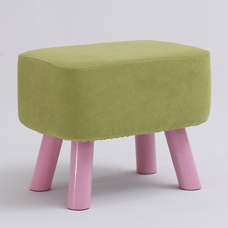 small stool solid wood heightened leather stool square stool creative fashion shoe changing stool fashion fabric sofa low stool bench footstool