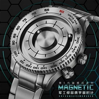 EOEO Магнитные кварцевые водонепроницаемые мужские часы, механический циферблат
