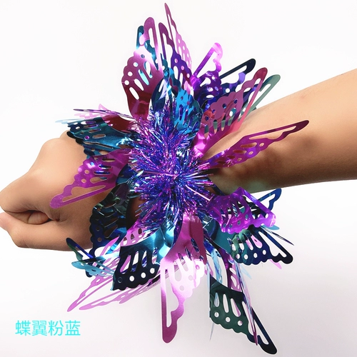 Танцующий детский цветок на запястье для детского сада, блестки для ногтей, колокольчик, браслет, новая коллекция