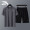 A quick drying sports set men's gray