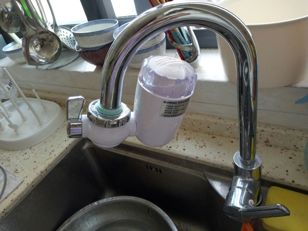 美菱家用净水器水龙头过滤器自来水滤水器厨房活性炭净水机l01
