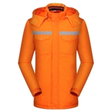 Зимняя утепленная съемная куртка для работы, светоотражающий пуховик