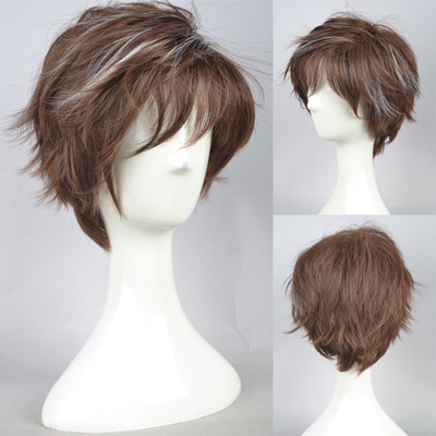 taobao agent COS wig daily Haraku Wind is handsome and refractory short hair, men and women gradient cosplay wigs