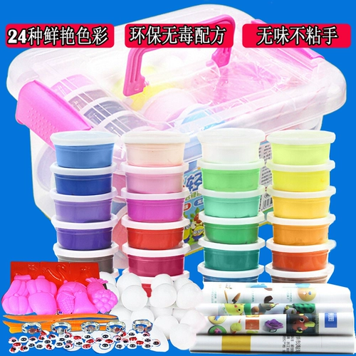 Сверхлегкая глина, комплект, нетоксичный детский пластилин, игрушка ручной работы, 36 цветов, 24 цветов, 12 цветов, 3D