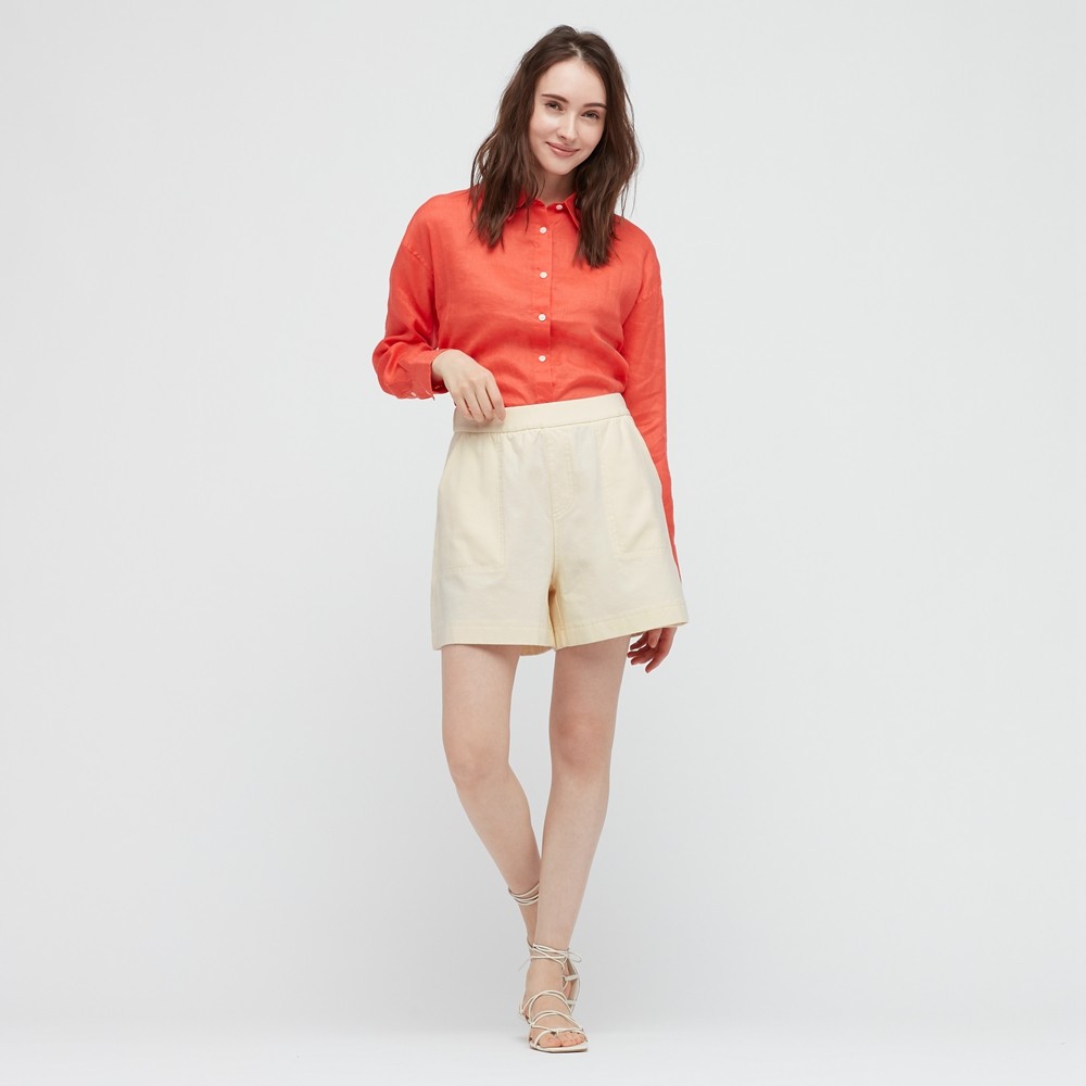 优衣库女装牛仔针织短裤水洗产品435870uniqlo