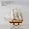 Phong cách Địa Trung Hải thuyền buồm mô hình tàu thuyền thủ công bắt chước thuyền đánh cá bằng gỗ thật trang trí thuyền gỗ nhỏ đồ dùng trang trí bằng gỗ Đồ trang trí tổng hợp